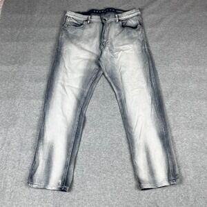 Sean John Men's Athlete Tapered Stretch Distressed Light Wash Jeans Men's 36x30